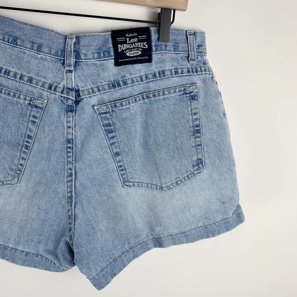 Vintage Lee Dungaree High Rise Light Wash Shorts